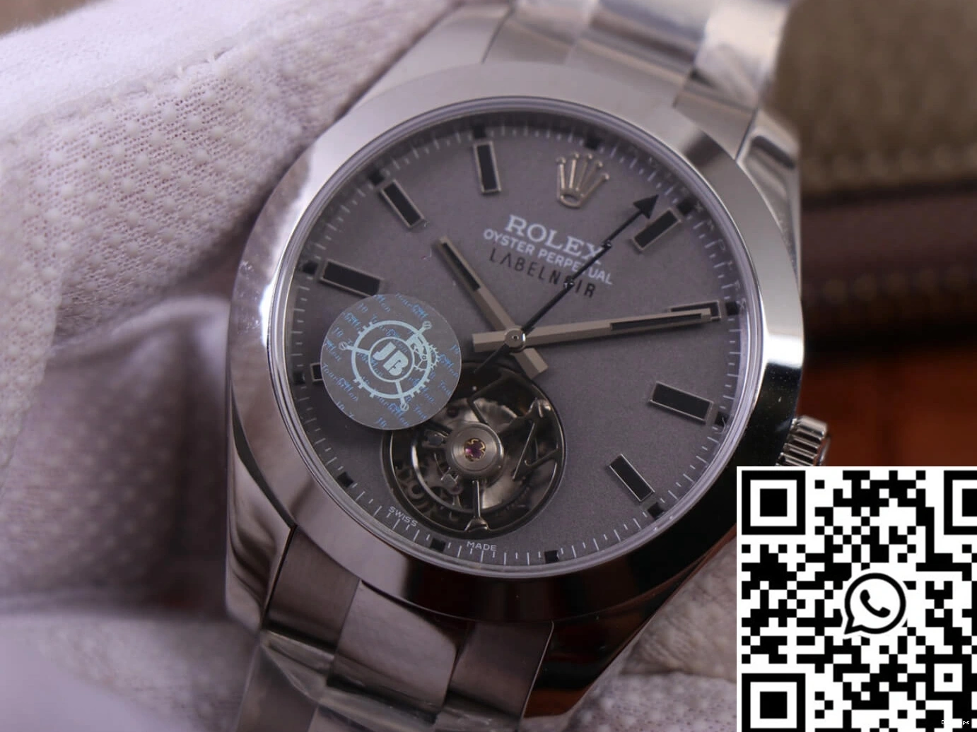 116400 JB Silver Factory Replica Rolex LNT01HS-001 watch Noir Label Base Design case Milgauss 0313